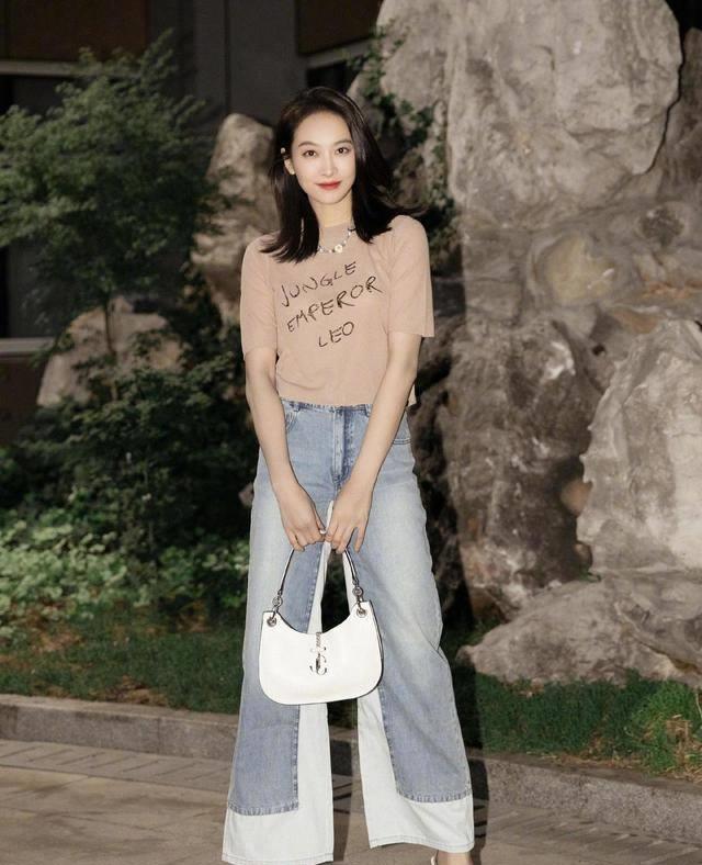 33岁宋茜还挺有少女感,穿白色纱裙像公主,配锁骨发时尚感强_造型_效果