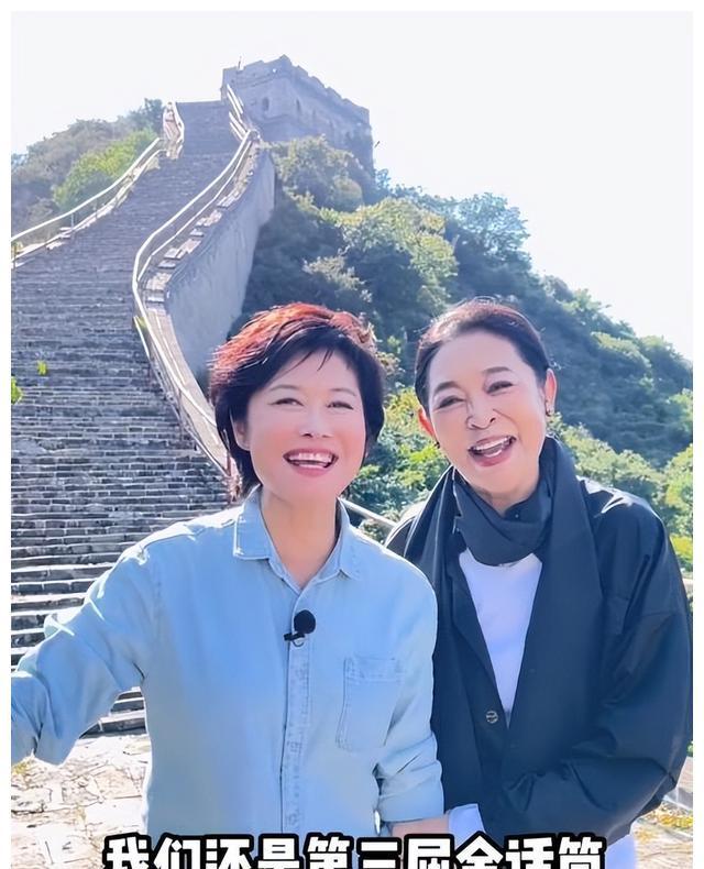 倪萍:和敬一丹叙旧,怀念当初两人曾连续3次拿金话筒的光辉岁月_电视