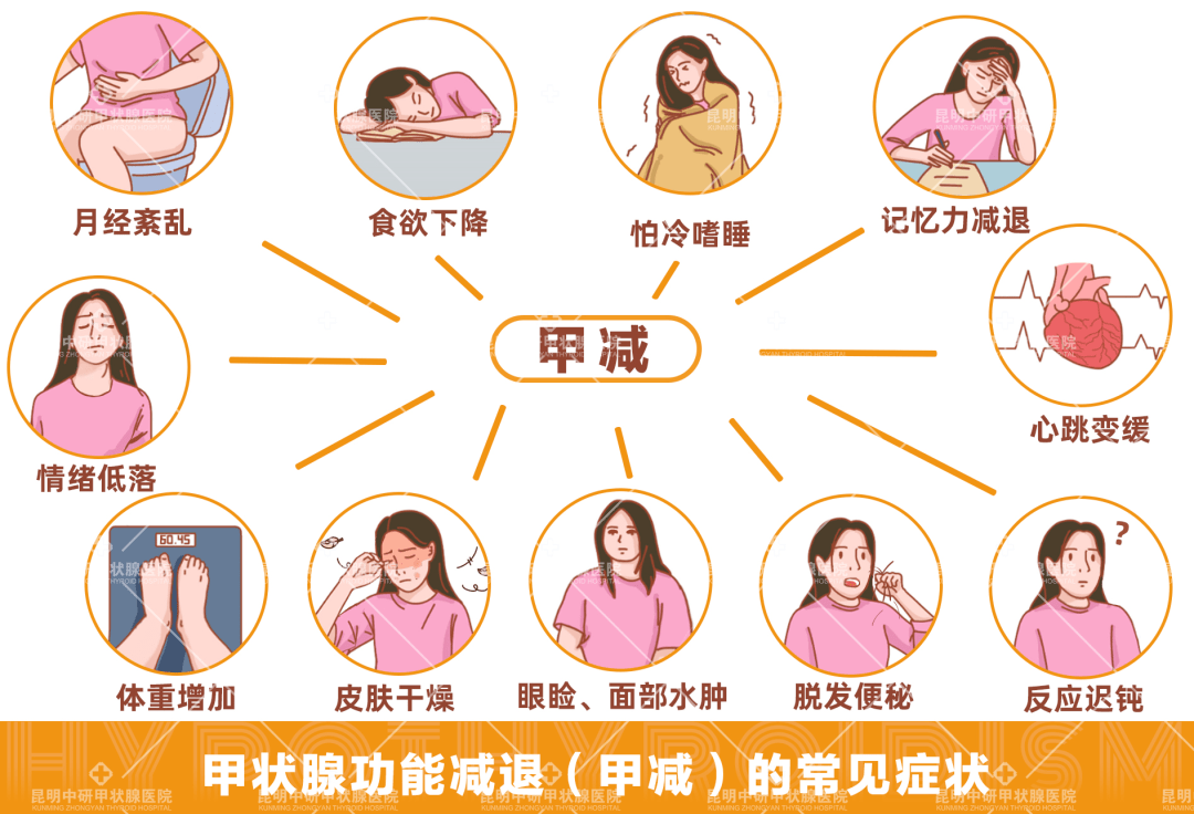 昆明中研甲状腺医院吴军富主任:如果有这些症状表现,可能甲减已经找