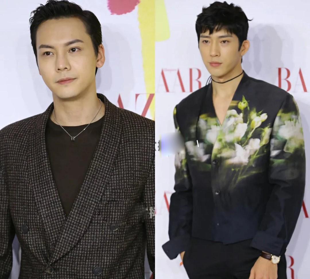 杨幂大波浪裙显气质,钟楚曦黑裙白纱妆容明艳,景甜让人眼前一亮_西装