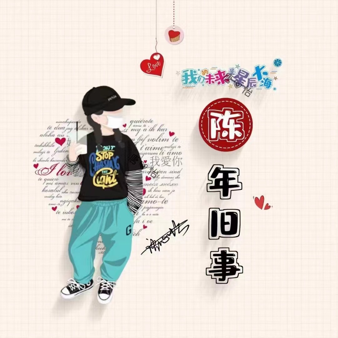 姓氏头像更新了,66张情侣可爱卡通姓氏头像,有你的名字吗?