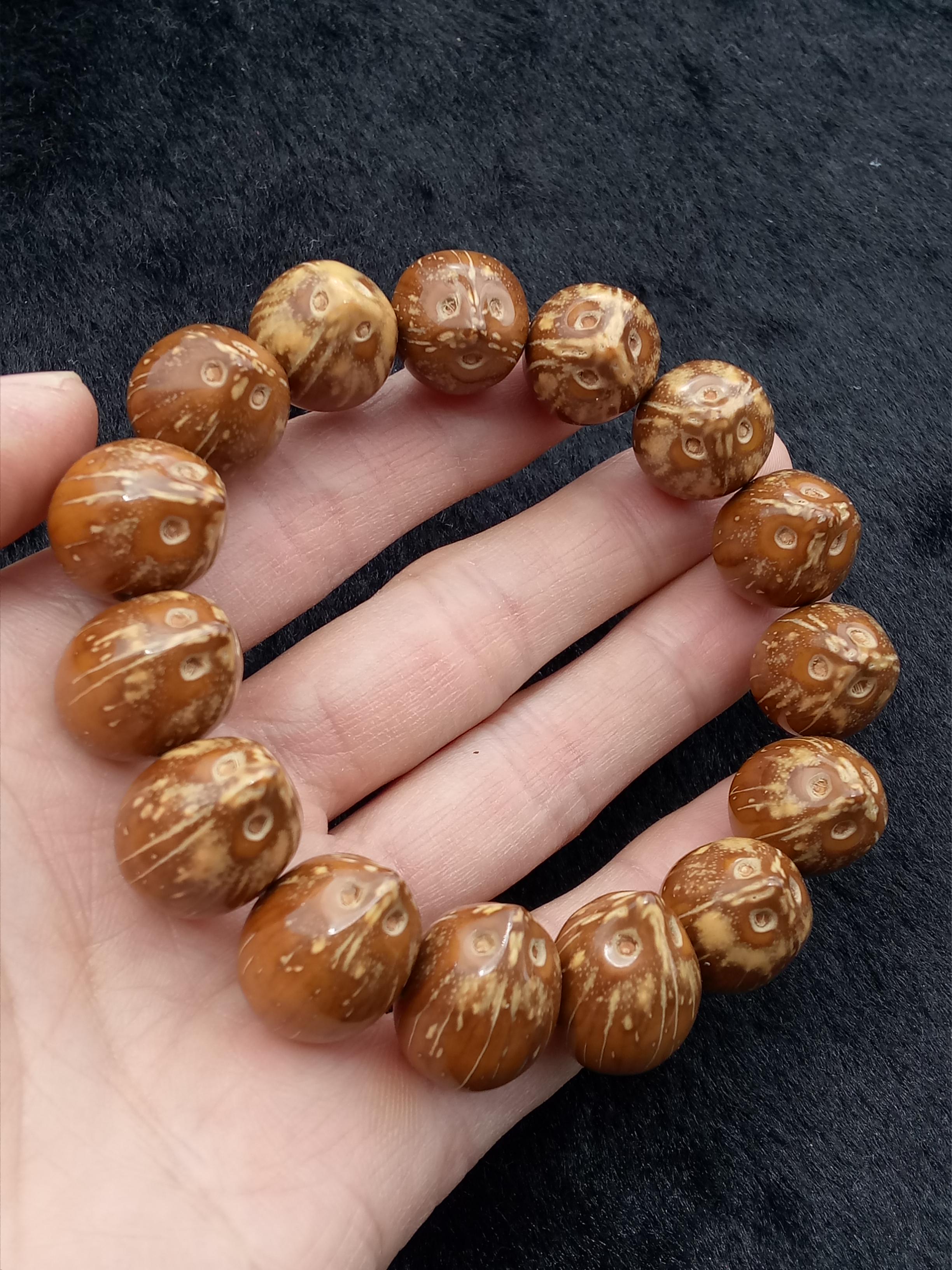 几种容易上色的文玩手串_包浆_盘玩_图片