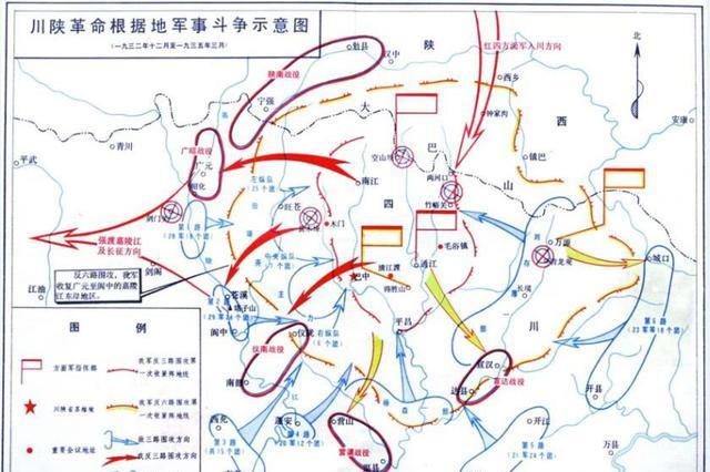 集中除镇守嘉陵江一带的3,5路军外的几乎所有人马实施"30余万封锁土门