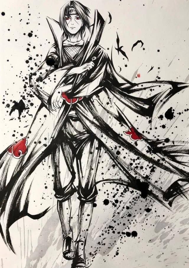 火影最高颜值组织晓因画风被嫌弃?泼墨风下的他们可以原地出道!