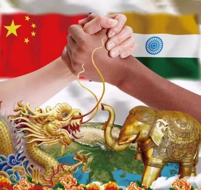 事实上,中印两国虽然有很多相似之处,比如两个国家近代时期,都受过