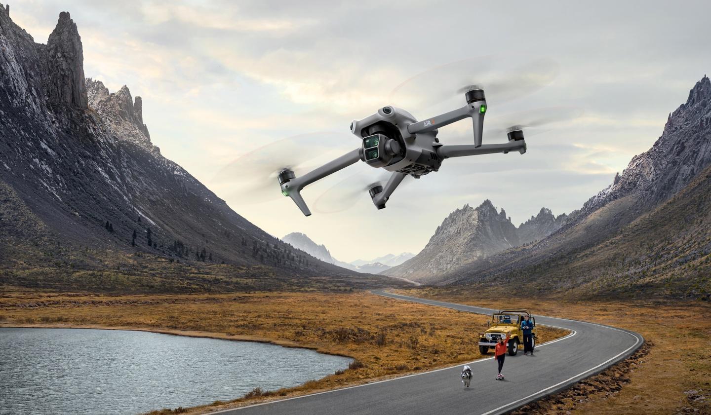 大疆dji air 3无人机发布:搭载双4k摄像头,售6988元起_支持_相机_飞行