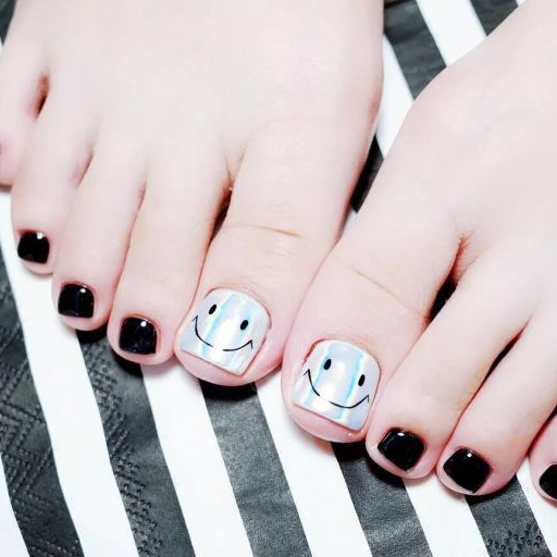 夏天来几款超级可爱的脚甲,超级有范,美炸天_美甲_颜色_脚丫子