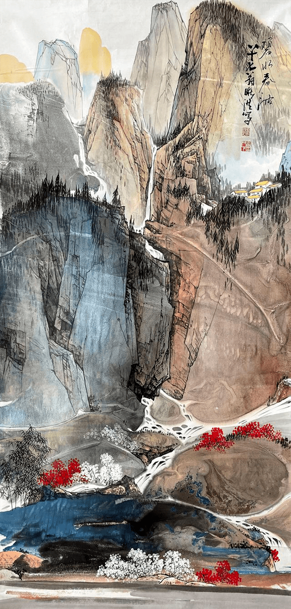 画家许晰洪——作品气韵生动,讲究天趣与灵感,追求文人画风!