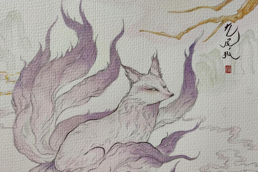 狐仙,狐神等意象,在画像中反映着在古代社会生活背景下,人们所产生的