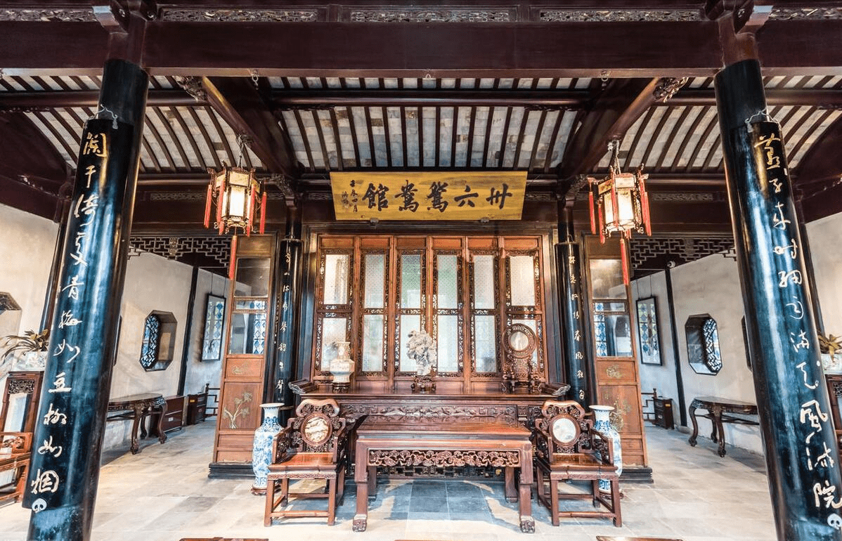 探秘拙政园:江南园林之美与文化之韵_建筑_水面_鸳鸯