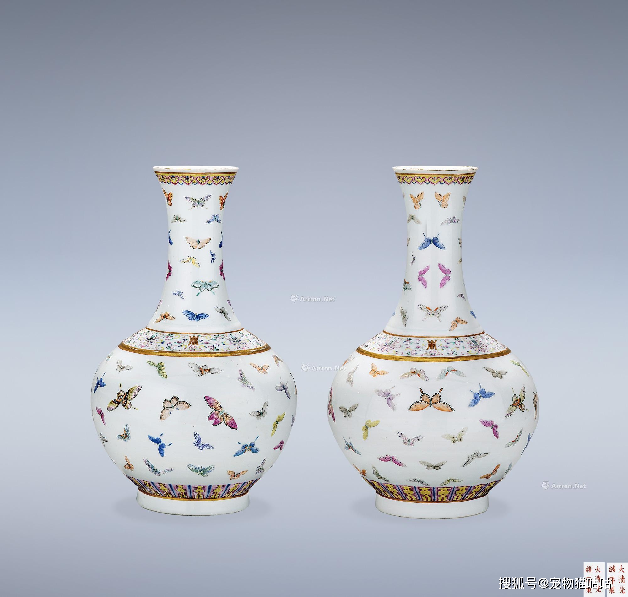 北京翰海拍卖征集：清代粉彩瓷器上的蝴蝶纹饰有什么寓意_搜狐网