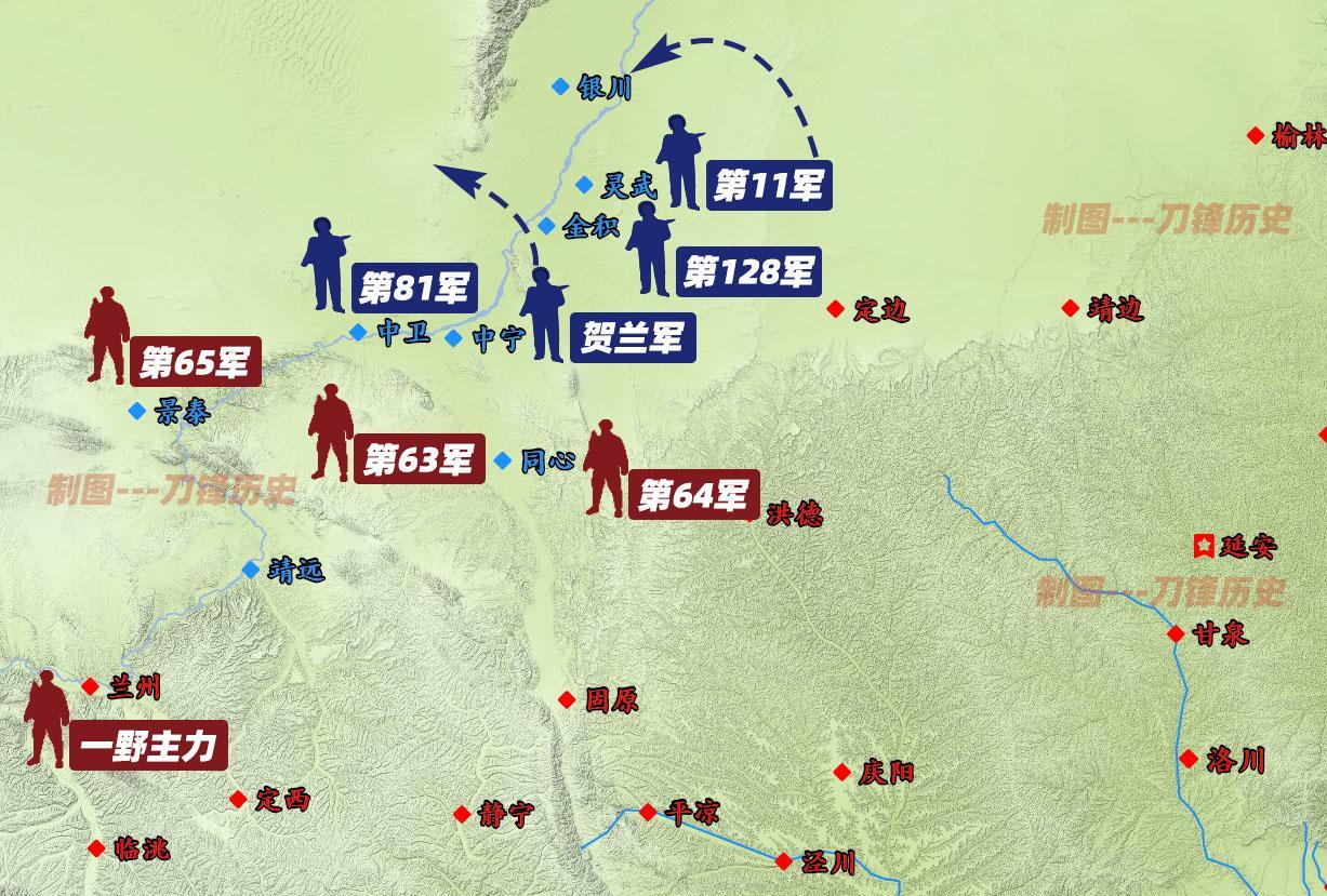 马敦静不会想到的是,在中卫驻防的第81军早已经在马鸿宾,马惇靖(马鸿