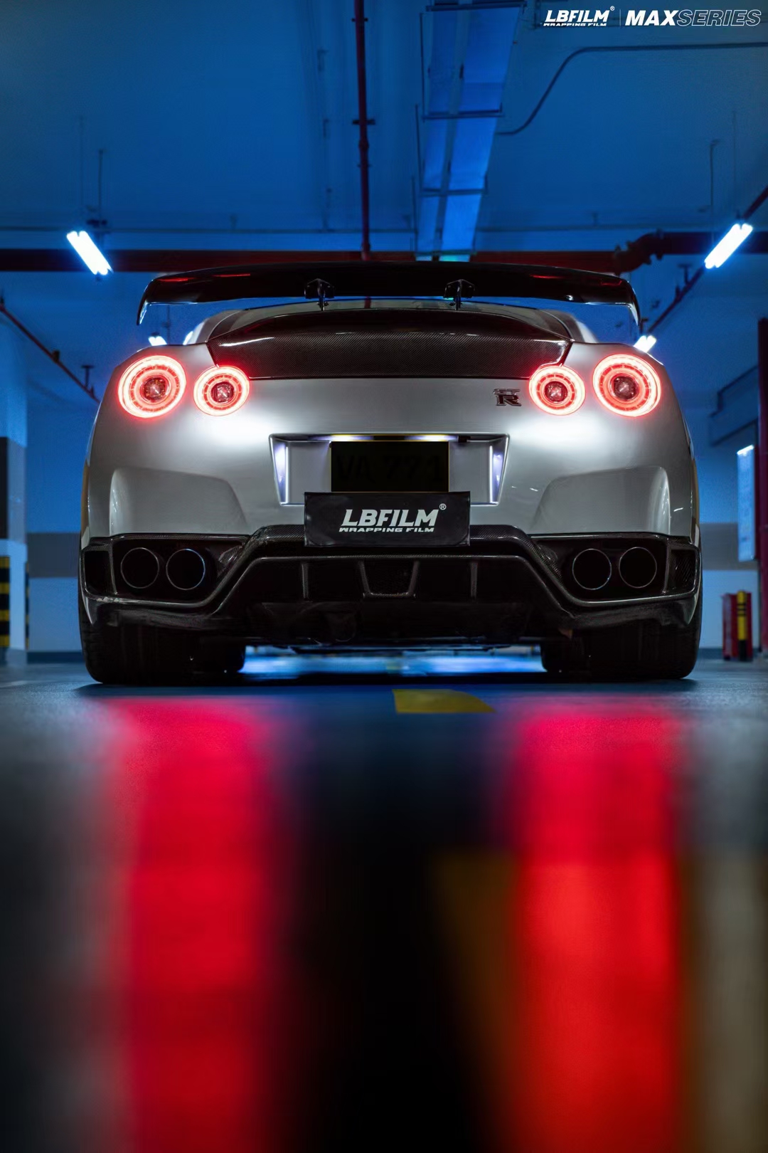 日产战神gtr-lb改色膜液态金属铝水银,液态系列的王炸选手_搜狐汽车