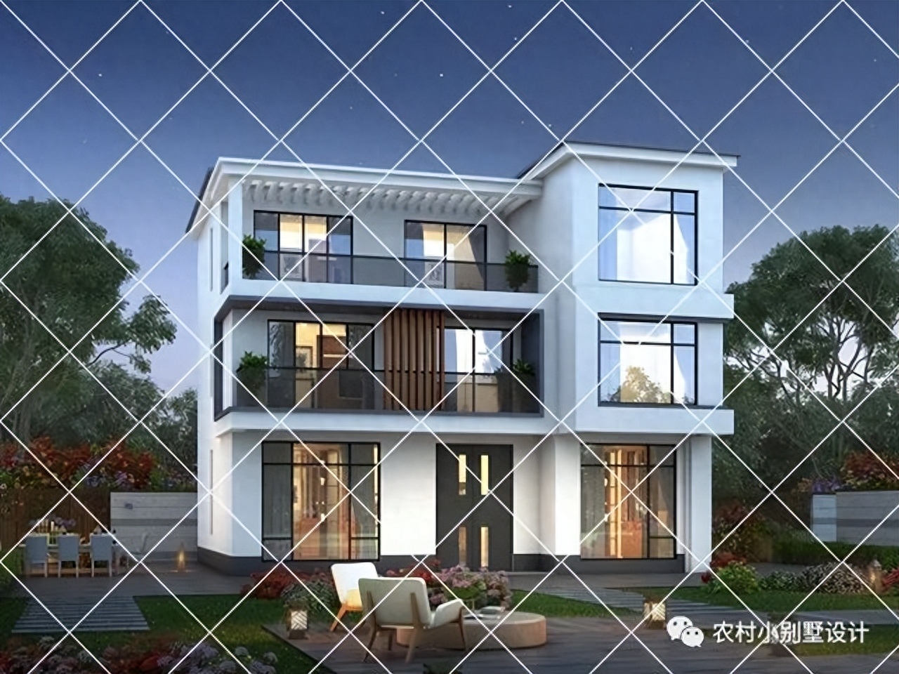 30套轻奢简约三层现代风别墅,设计感十足,年轻人建房首选自建房_房子