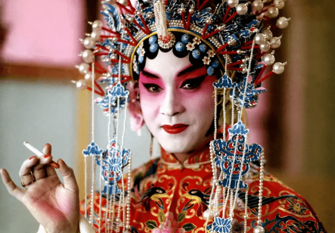 陈道明与张国荣,都有一种脱离去俗烟火色的气质,两人隔空神交,一直在