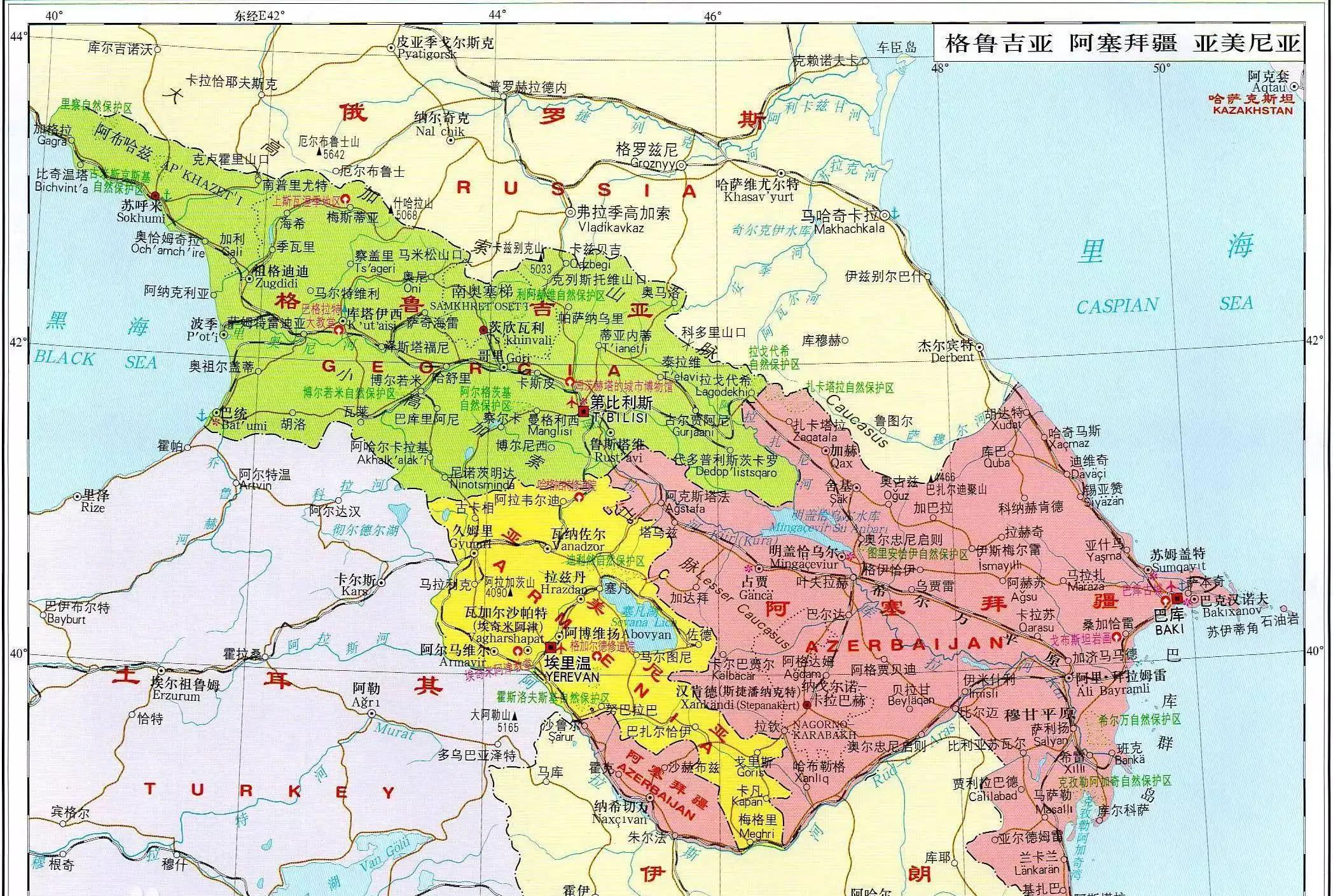 高加索国家,斯大林故乡-格鲁吉亚_阿布哈兹_苏联_共和国