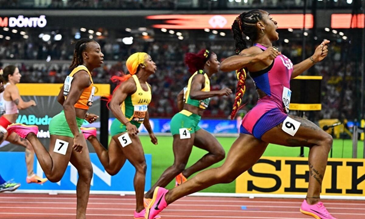 牙买加女子100米弗雷泽图片