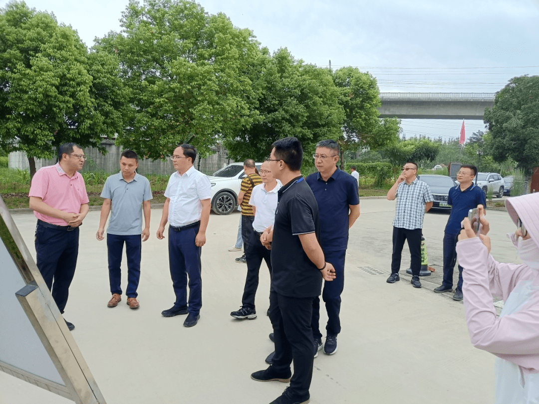 江油海天鸿飞环保有限公司-青莲镇污水处理厂调研,江油市副市长谢林川