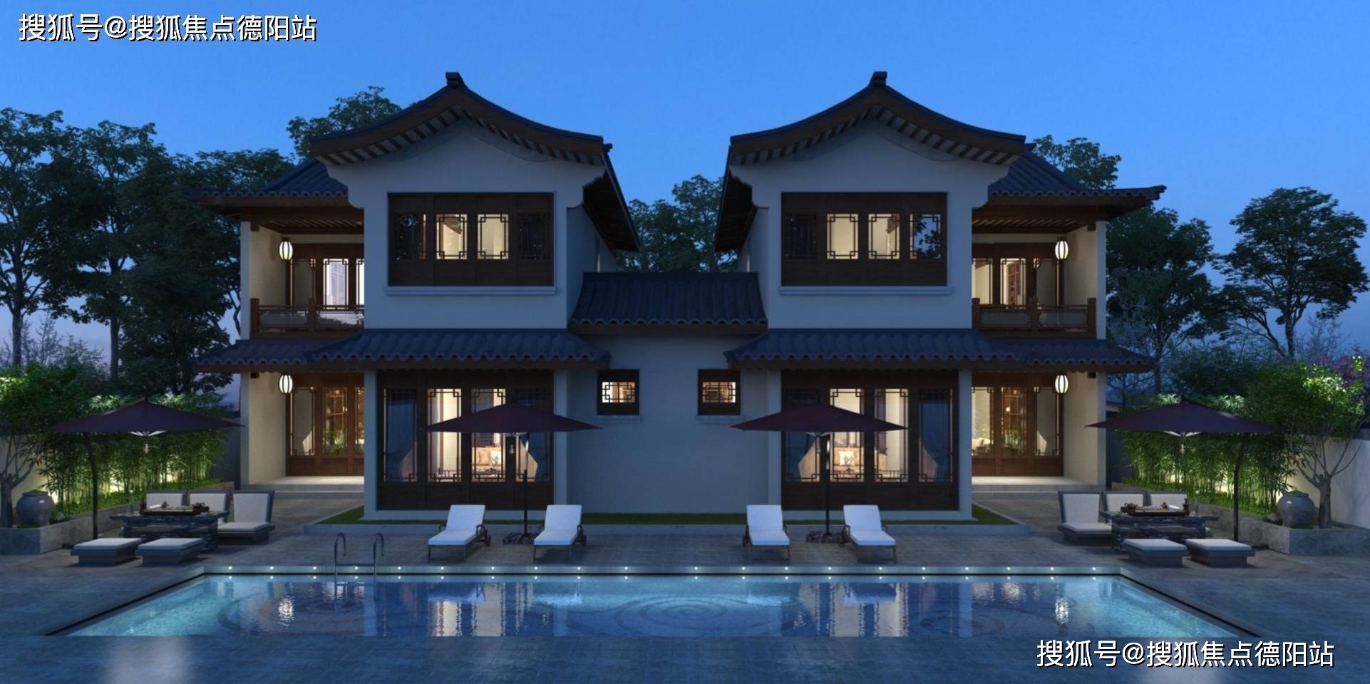 现房产业合院,位于郫都水乡古镇旁,设施完备,详情介绍请咨询售楼部