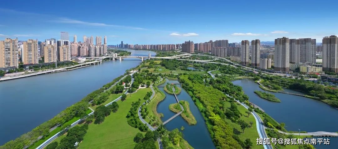 亦是产业集群的大本营滨江湿地公园等生态绿洲诗意环绕桥南中心公园