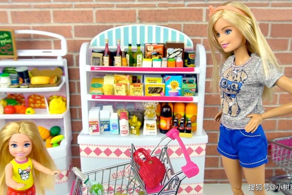 芭比娃娃和宝宝来到了超市,会买些什么东西回家呢?