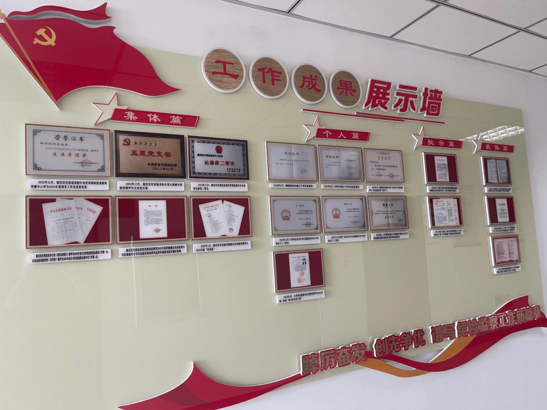 点亮成果墙,强化机关廉洁文化长廊建设.