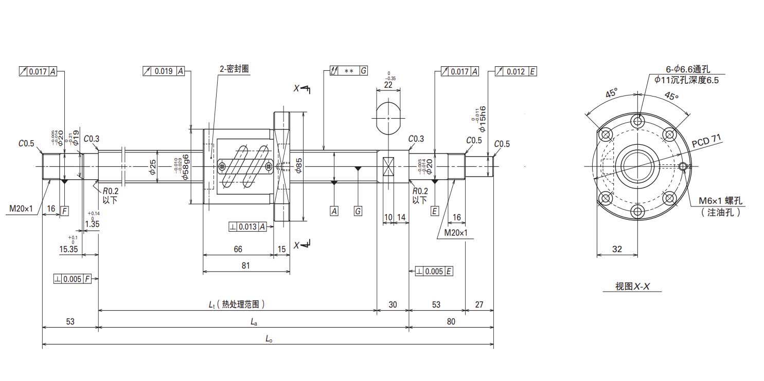 nsk 滚珠丝杠 小型fa系列 mafa