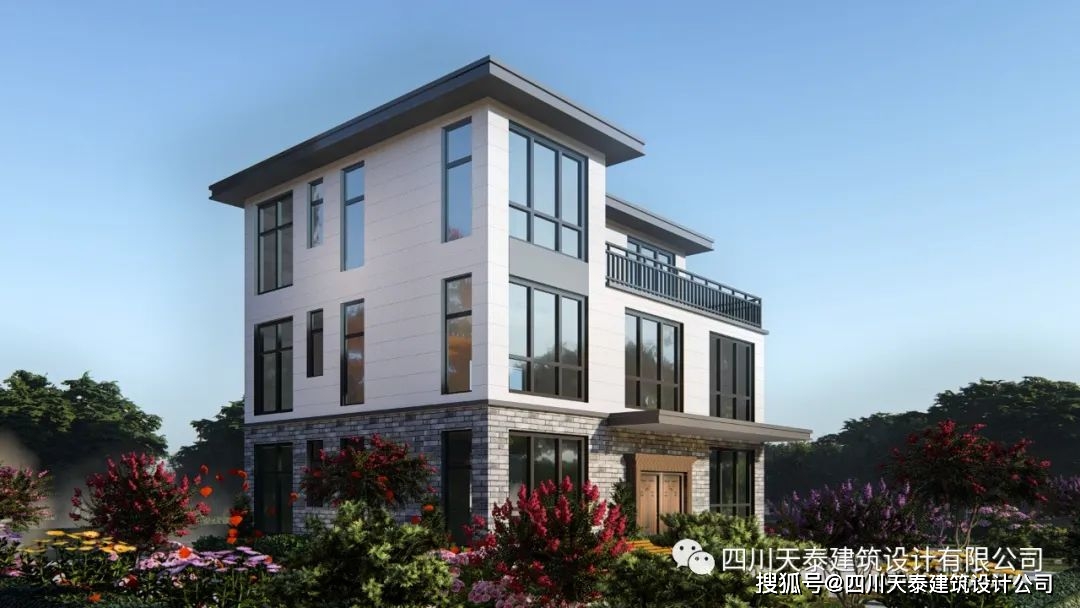 眉山东坡三苏镇花40万回到老家建一栋漂亮乡村别墅,进深8米_设计_黄