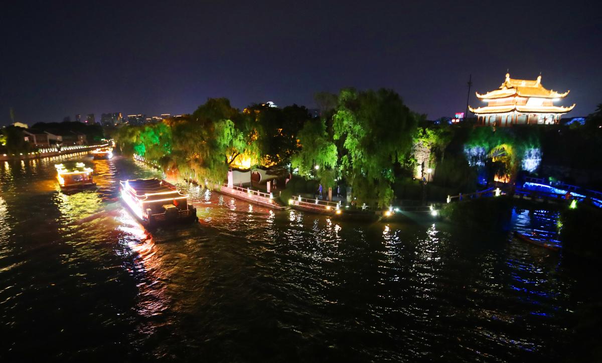 苏州古运河夜景图片图片