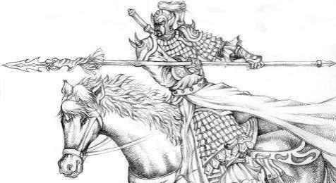 "跃马负枪"这说明秦叔宝平时使用的武器,就是长枪.