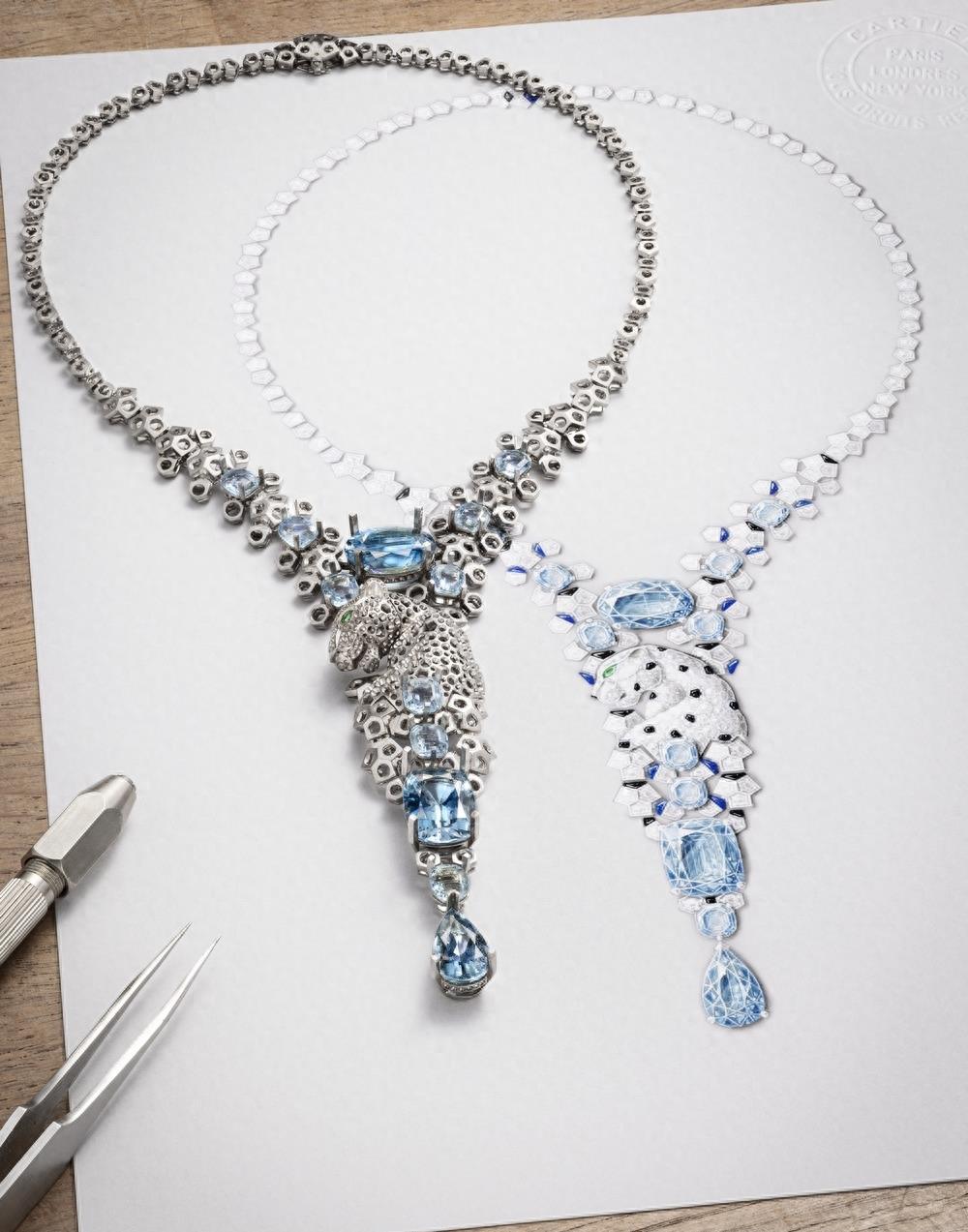 "珠宝"卡地亚推出高级珠宝系列:风格重新扬帆_项链_钻石_克拉