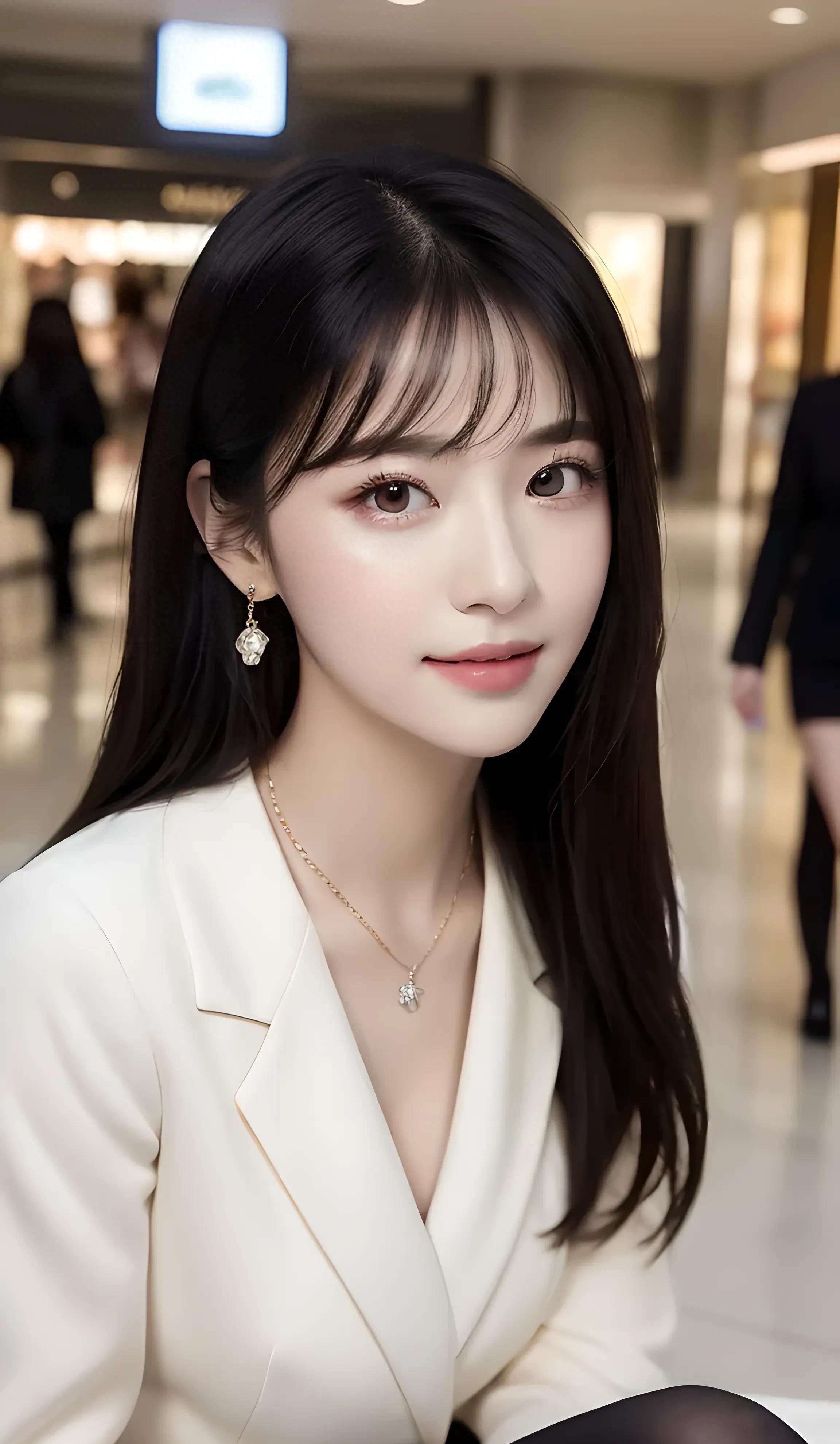 商场里ai画作里的各种美女,都是一道亮丽的风景_穿着_形象_气质