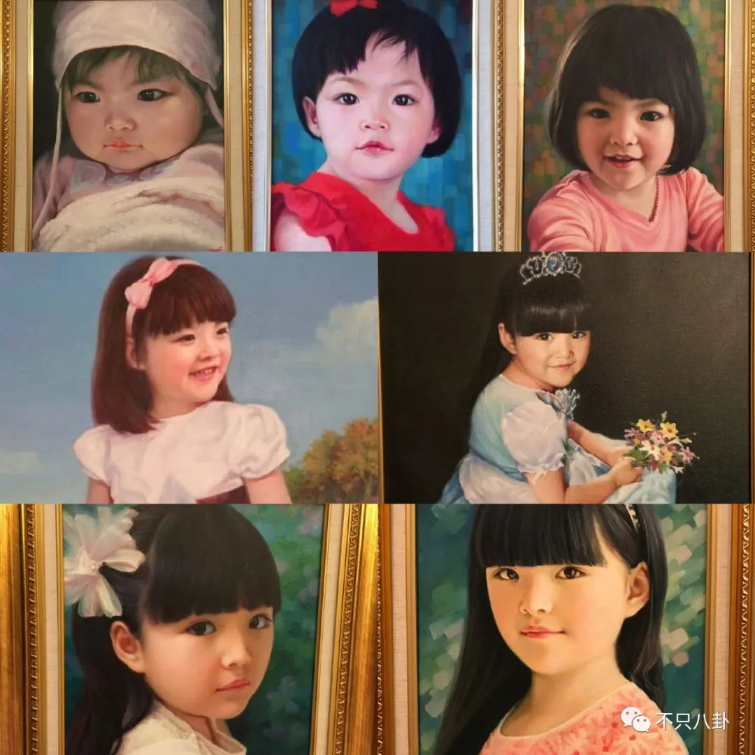 李湘女儿每年生日画图片