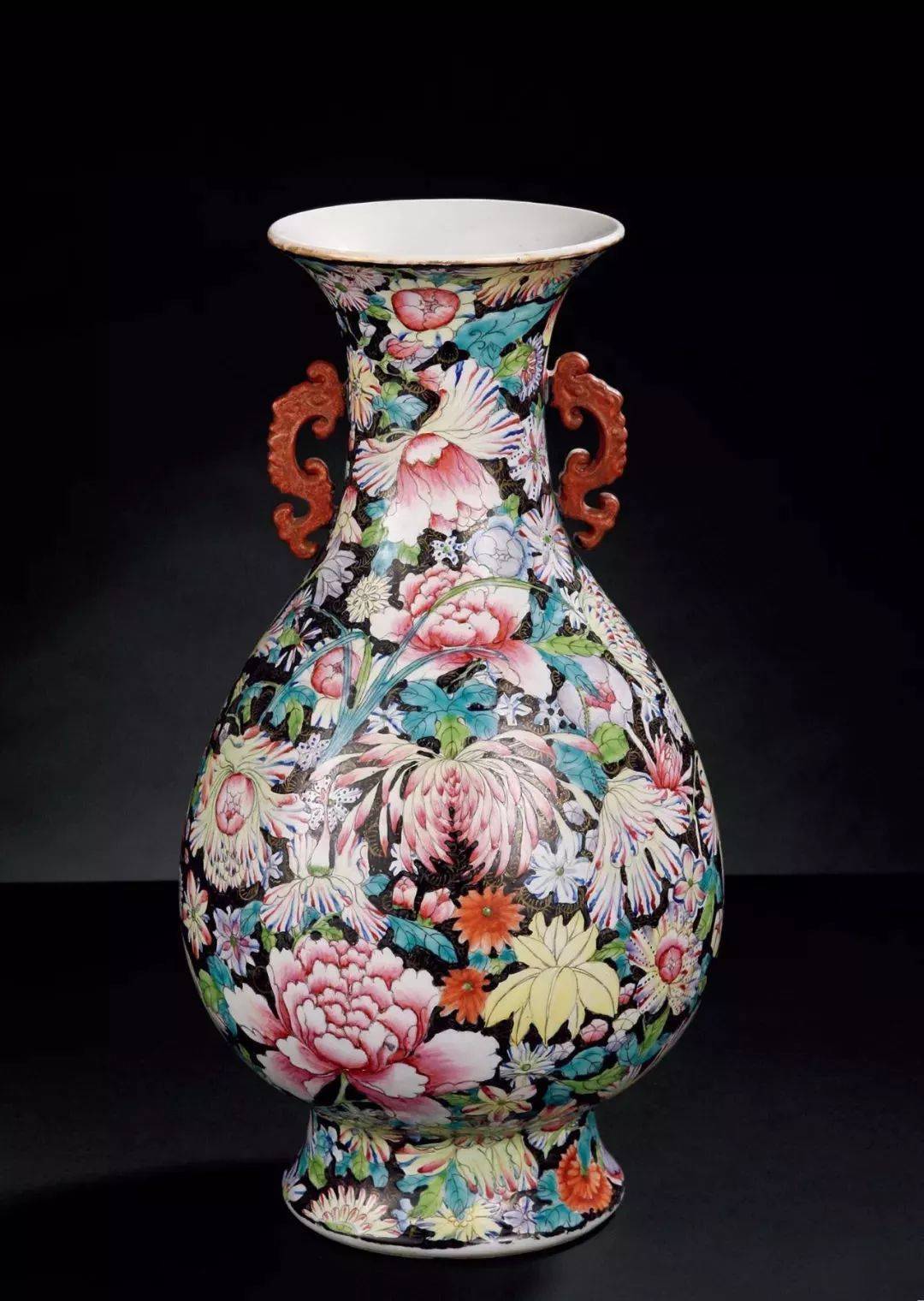 百花不落地瓷器真品图片赏析_乾隆_花朵_时期