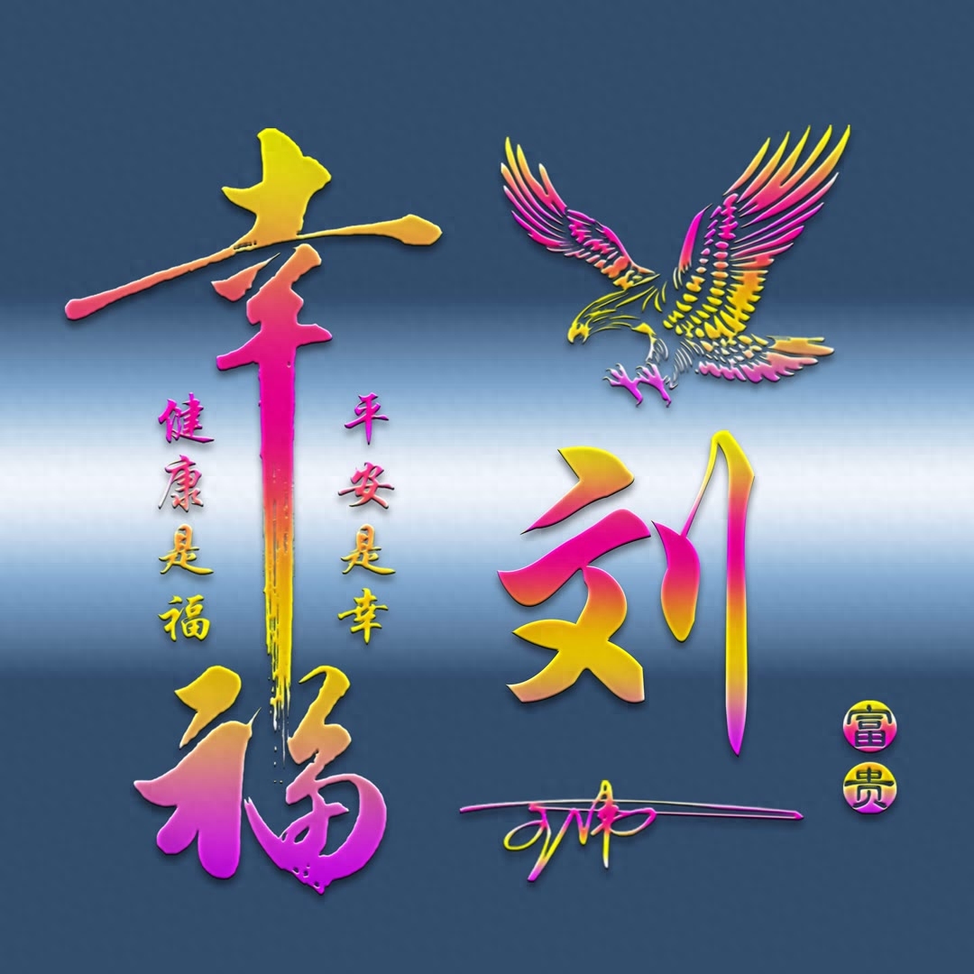 姓氏头像第657期,2023平安是福艺术签名头像,请查收带走_评论_魄力