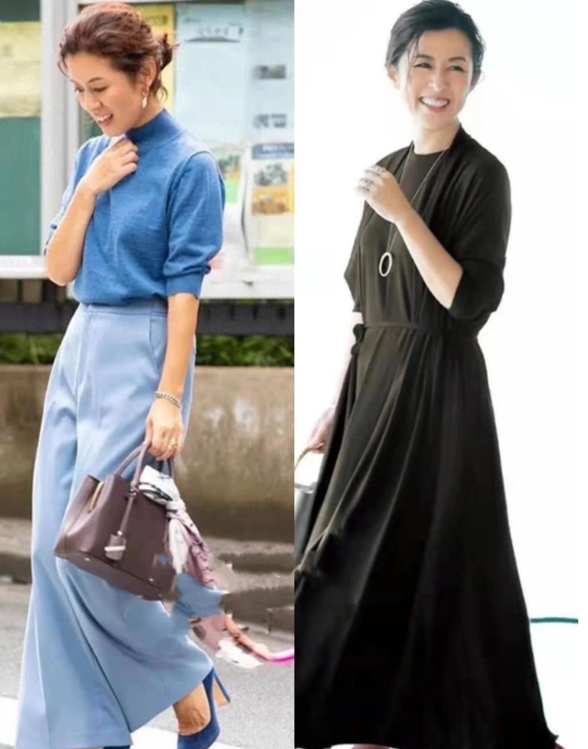 富冈佳子告诉你:女人过了50岁,裙要长,裤要松,美得高级又洋气_裤子