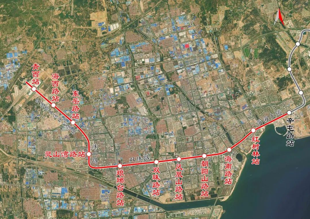 青岛地铁6号线二期工程进度领先_施工_全线_建设