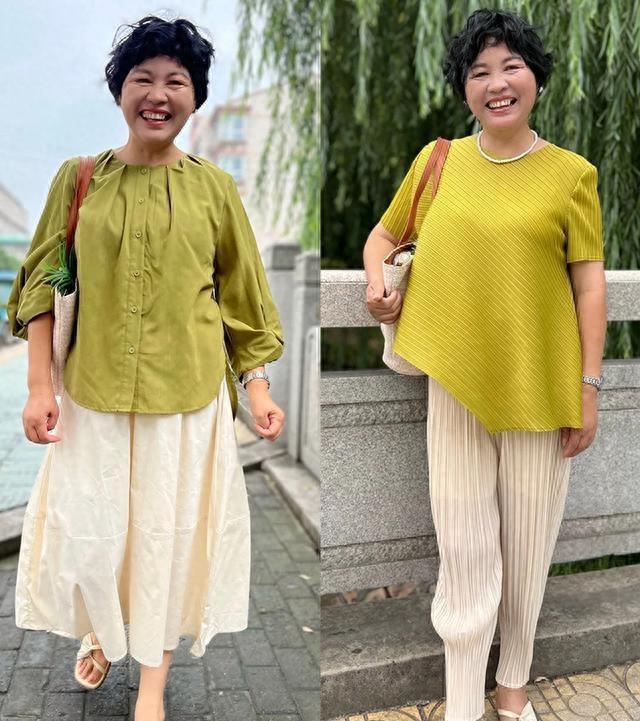 让我惊喜的是这位"乡村大妈":优雅又时尚_衣服_裙子_颜色