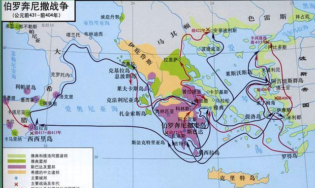 從城邦到大帝國:通過地圖瞭解下希臘文明的發展歷程_雅典_時代_戰爭