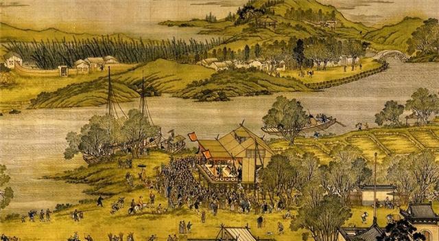 将清明上河图放大100倍,看出一尴尬场景,树下睡觉小伙在干什么_细节