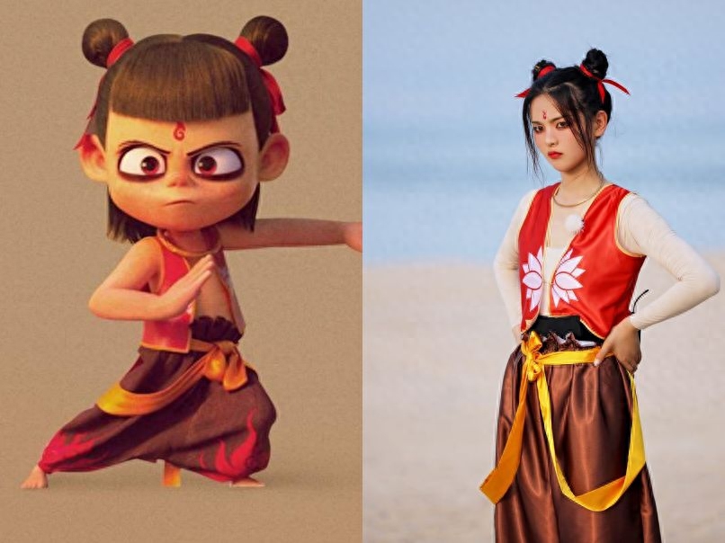 杨紫的红孩儿,杨超越的哪吒也太传神了吧_造型_感觉_表情