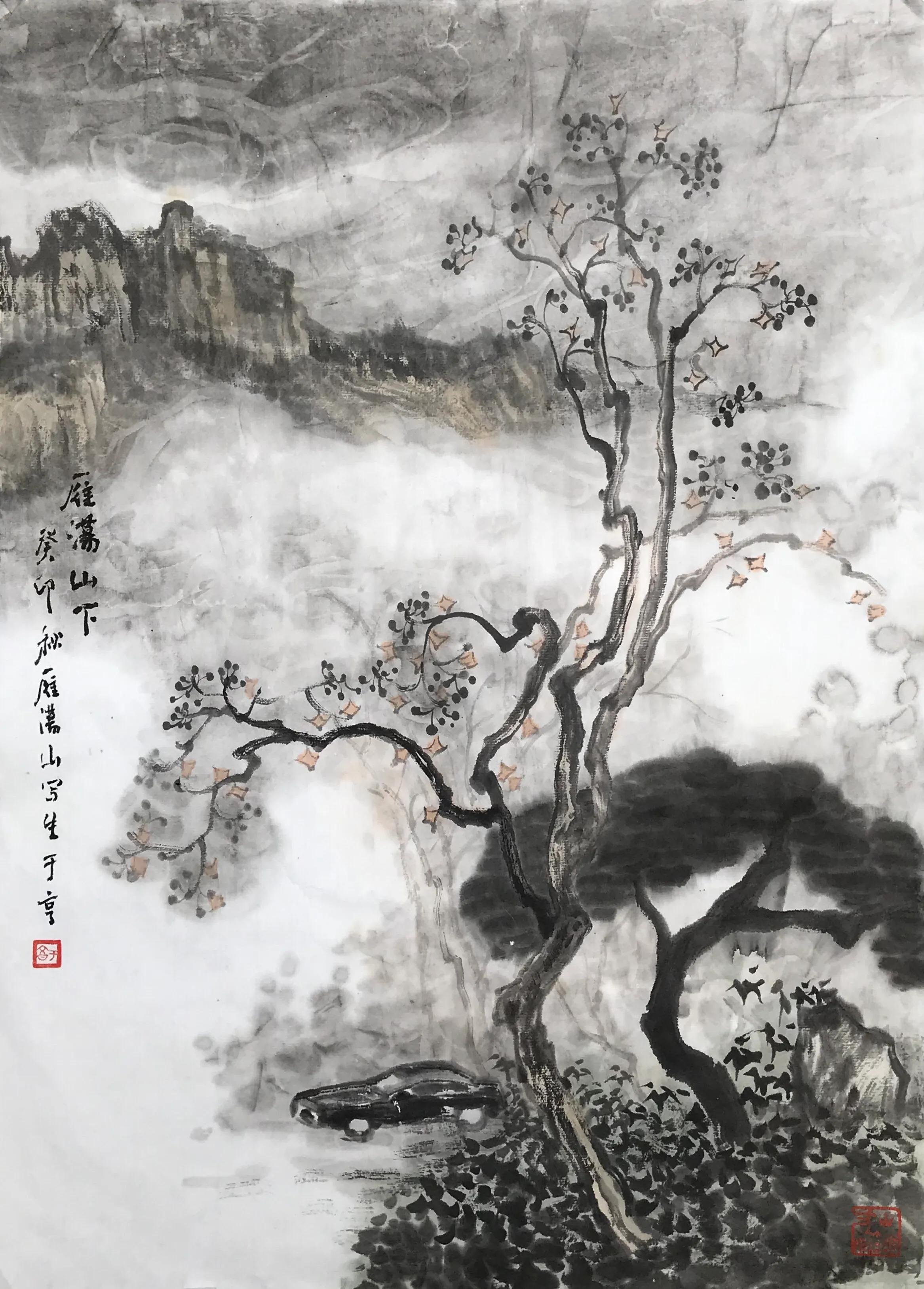 雁荡山写生简记_山石_画面_景物