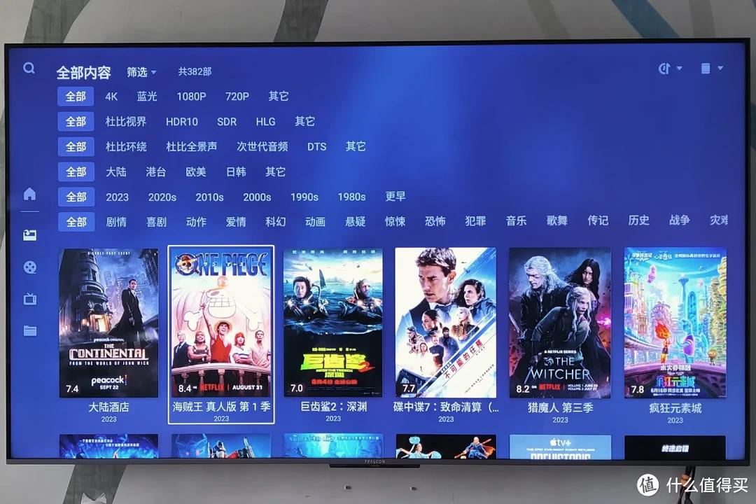 极空间tv版内置的极影视播放器可完美替代kodi,海报墙没得说,识别精准
