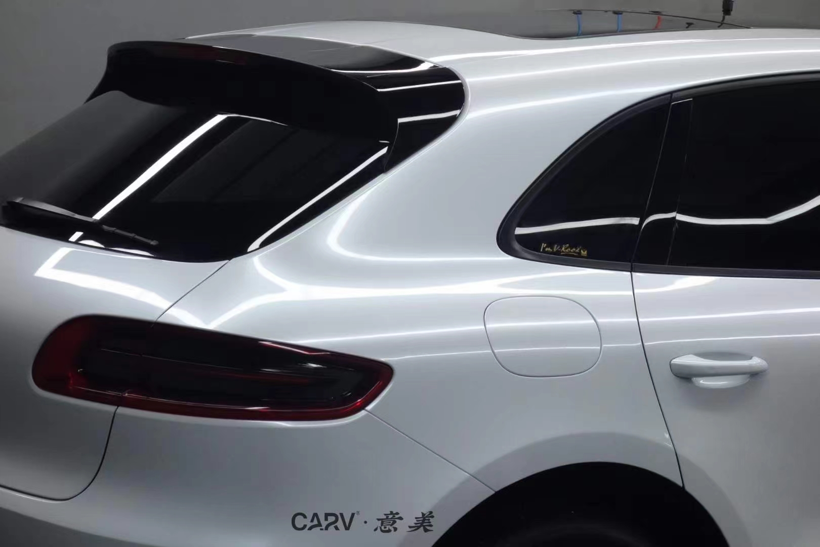 保时捷卡孚改色膜贝壳白,效果很莹润_搜狐汽车_搜狐网