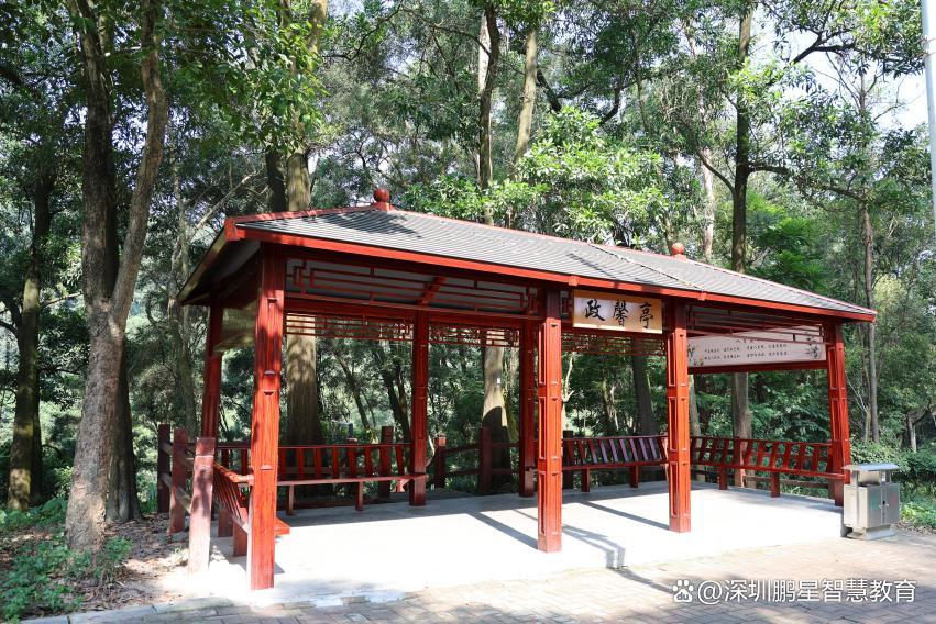 "清风林","弘德栏","警世路"四大展示区,简称"一梦一林一栏一路",共有