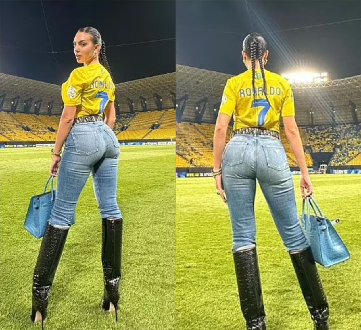 c罗梅开二度夺冠,女友乔治娜现场助威,牛仔战衣配百万名包_梅西_安东