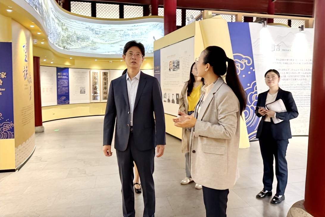 中国水利博物馆馆长陈永明一行参观浙东运河萧山展示馆|宽创国际_杨国