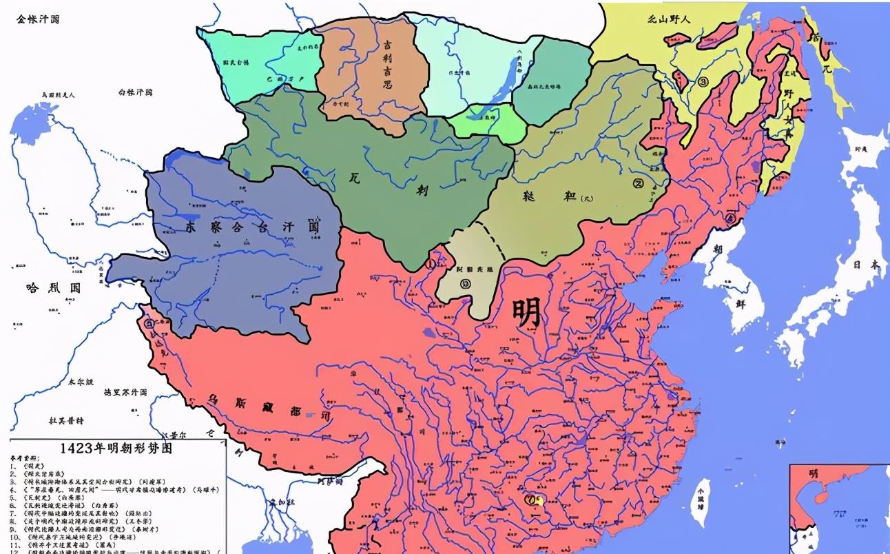 朱棣时期世界地图图片