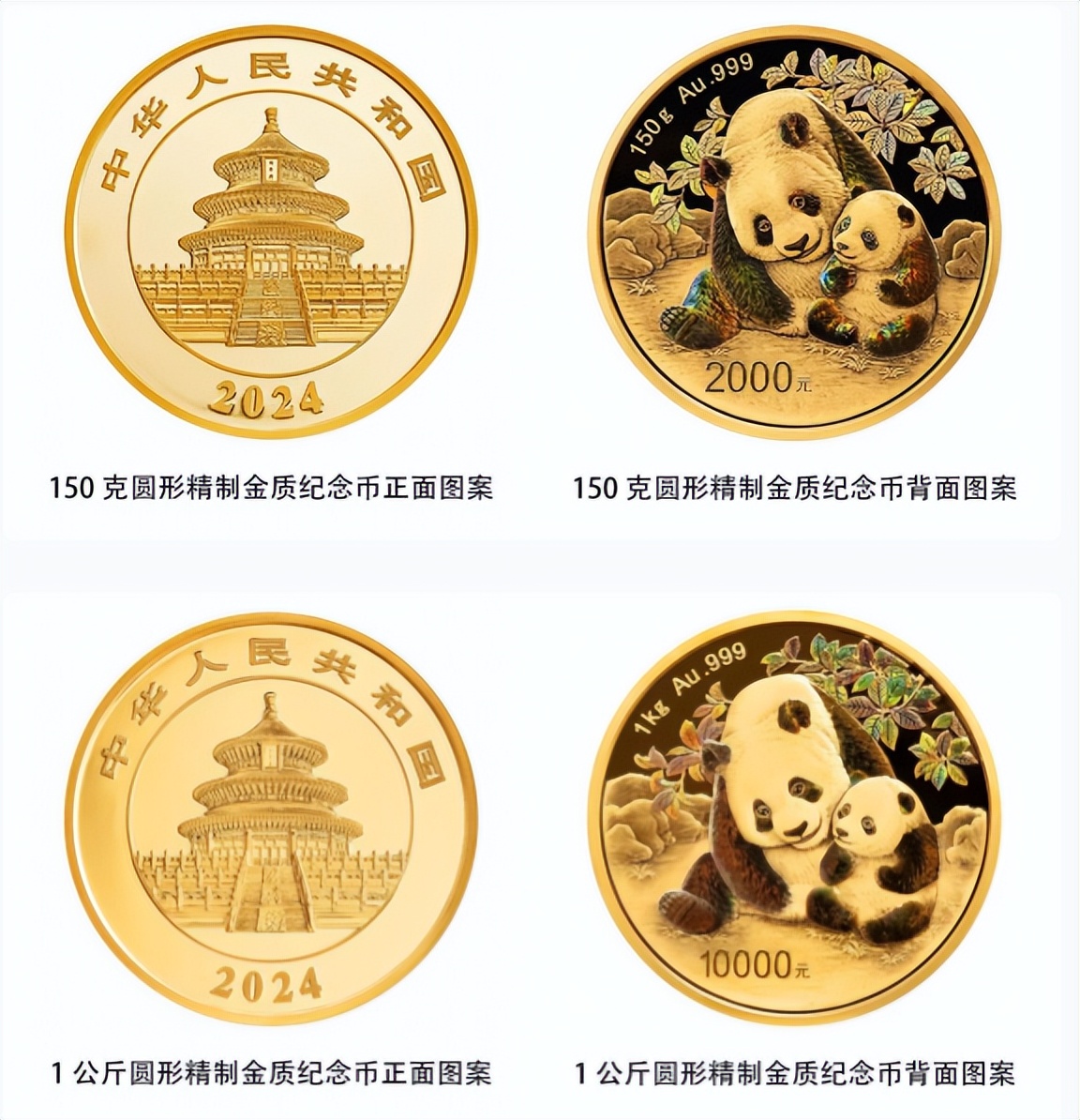 2022年熊猫金币50克图片