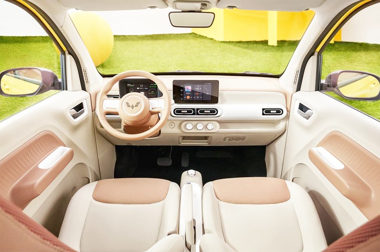 设计感提升 实用性增强 新款宏光miniev马卡龙内饰官图发布_搜狐汽车